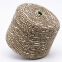 Lazy Vibe Thick Blended Yarn 1/3Nm Eco-Friendly Dyed Polyester Cotton Knit Shawl Hat Home Textile Blanket Long Staple Camel Yarn