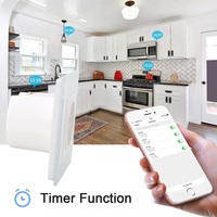 Prise murale intelligente Hooanke standard UK/UE en verre trempé avec écran tactile WIFI, commande vocale et à distance, prise en charge OEM/ODM.