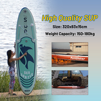 FUNWATER Dropshipping OEM sup Sub Board Sports nautiques gonflable Stand up Paddleboard planche de surf pour lacs rivières