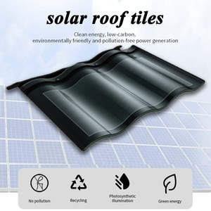 Résistance à la chaleur Matériaux de construction lourds Toit métallique enduit de pierre grise Bardeaux Toit solaire tesla - Product Image 5