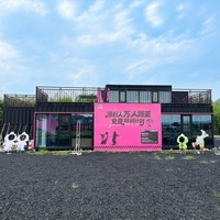 Kiosque de service modulaire en acier isolé ignifuge, conteneur mobile, étanche, pour restauration rapide, bar à cocktails, mini-marché, avec contrôle intelligent