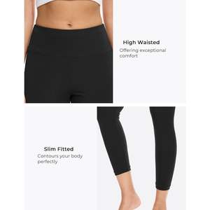 Leggings de Viscosa de Bambú Personalizados para Mujer, Pantalones de Yoga de Cintura Alta, Suaves y Elásticos, Pantalones Deportivos para Gimnasio - Product Image 6