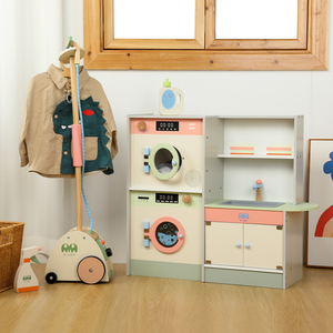 Juguete Educativo <span class=keywords><strong>de</strong></span> Madera para Niños, Lavadora <span class=keywords><strong>de</strong></span> Simulación, Juego <span class=keywords><strong>de</strong></span> Imitación, Ejercicio <span class=keywords><strong>de</strong></span> Habilidades para la Vida - Product Image 5