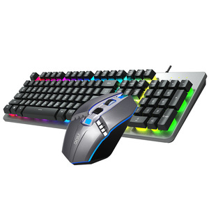AOC KM410 <b>Wired</b> <b>Keyboard</b> Mouse Combo 104 Keys RGB Backlit Gaming Metal Design - Product Image 4