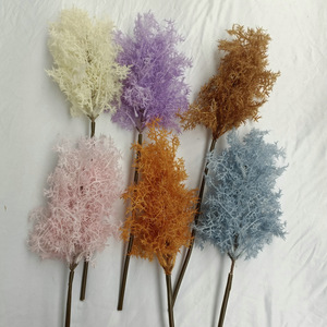 คนรักหิมะ หมายเลข 1 และ ไม่. ดอกไม้ประดิษฐ์ 2 ดอก ขนาด 71 ซม. สีเทา น้ำเงิน เขียว น้ำตาล ม่วง แชมเปญ สำหรับตกแต่งบ้าน งานแต่งงาน - Product Image 4