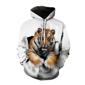 2026 nuova moda <span class=keywords><strong>felpa</strong></span> con motivo <span class=keywords><strong>tigre</strong></span> da uomo con stampa 3D con tasca larga manica lunga <span class=keywords><strong>felpa</strong></span> con cappuccio - Product Image 4