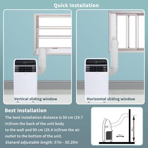 Climatiseur portable Shinco 12000 Btu, mode ventilateur, déshumidificateur, pour usage domestique - Product Image 5