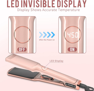 เครื่องหนีบผมแบบมืออาชีพ รุ่นใหม่ พร้อมระบบทำความร้อนเร็ว หน้าจอ LCD  ไอออน อินฟราเรด ไทเทเนียม - Product Image 3