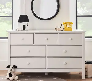 Extra Wide Dresser Multi-Functional Drawers Cabinet with Smooth Flat Wood