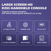 R35s rétro portable console de jeu vidéo portable émulateur de jeu R35s 3.5 IPS console à écran complet pour joueur de Machine de jeu PS1