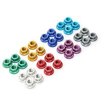 Pièces de mise à niveau en métal pour voitures RC 1/7/8/10/12/14/16, écrou à bride M4, accessoires pour kit de camion tout-terrain de rallye et de course, et Rock Crawler