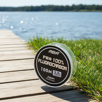 Ligne de pêche invisible en fluorocarbone 100M, ligne de pêche professionnelle 100% fluorocarbone pur avec taux de coulée rapide