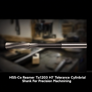 รีมเมอร์ HSS-Co รุ่น TA1203 ความคลาดเคลื่อน H7 ก้านทรงกระบอก สำหรับงานกลึงความแม่นยำสูง - Product Image 3