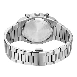 Reloj Deportivo de Cuarzo Cronógrafo de Lujo para Hombre, Logotipo Personalizado, 5 Bar, Multifuncional, Resistente al Agua, Caja de Aleación con Correa de Cuero y Goma, a la Moda - Product Image 5