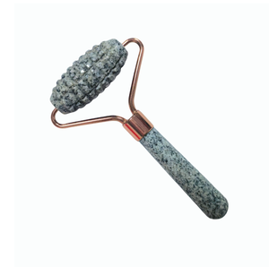 Rouleau facial en pierre naturelle bleue et blanche mouchetée, prix de gros optimal de l'usine de Huizhou. - Product Image 6