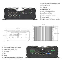 PC industriel Core I7 I7-8565U Minipc 6usb Unité centrale informatique PC DDR4 2LAN 6COM M.2 PC industriel embarqué
