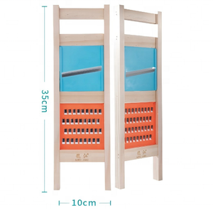 2'si 1 Arada Sebze Doğrayıcı, 4.5mm EKSTRA BÜYÜK JÜLYEN VE DİLİLMELİ Kesimler İçin, Masif Ahşap Mandolin Dilimleyici, Profesyonel Alet - Product Image 1
