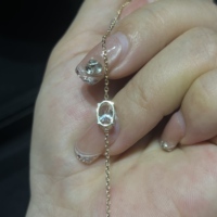 Özel 18 Ayar Altın Bileklik IGI GIA Sertifikalı El Yapımı Zincir DEF VVS 0.45ct 0.5ct CVD HPHT Laboratuvarda Yetiştirilmiş Elmas Bileklik Kızlar İçin Hediye
