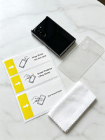 Autocollants personnalisés anti-poussière pelliculés mat - Étiquettes de nettoyage pour protecteurs d'écran en papier couché imperméable pour emballages de téléphones