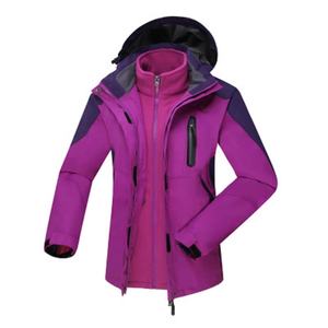 Chaqueta de esquí impermeable 3 en 1 para <span class=keywords><strong>mujer</strong></span>, chaqueta de snowboard a prueba de viento, abrigo de nieve cálido para invierno - Product Image 2