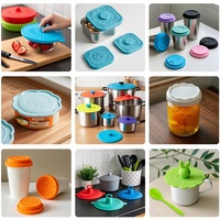 Fabricant de couvercles et couvertures alimentaires en silicone réutilisables de qualité alimentaire Couvre-bols en silicone pour aliments écologiques