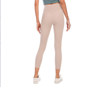 High Waist Workout Yoga <b>Leggings</b> for Women Custom Logo Gym Wear Fitness Pants Elastic Waist Closure Solid <b>Pattern</b> Dropshipping - Product Image 5