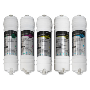 Cartucho de Filtro Purificador de Agua de 10 Pulgadas, Membrana RO, Algodón PP, Carbón Activado, Conexión Rápida Coreana, Paquete Combinado de Cinco Etapas - Product Image 3