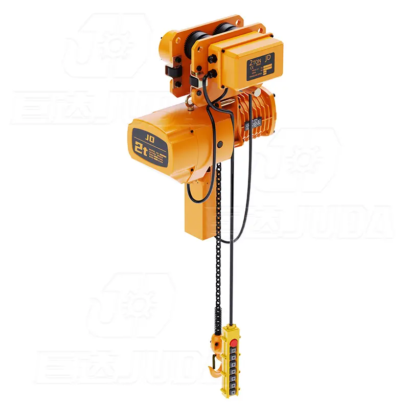 Juren CE 500kg 1 1.5 2 5 7.5 10 tấn Chain hoist Electric giá với động cơ xe đẩy