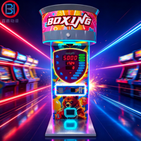 Bornes de frappe d'arcade à monnayeur, affichage du score, en métal, garantie 1 an, équipement de divertissement pour enfants, directement de l'usine