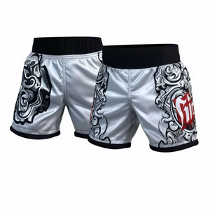 Shorts de boxe Muay Thai, karaté, MMA personnalisés, respirants, 100% polyester, pour l'entraînement en salle de sport - Product Image 3