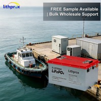 Batterie à décharge profonde robuste 51.2V 150AH Grade A LiFePO4 Marine CAN Bus Smart BMS M8 Terminal 6K Cycles CE RoHS IP67 OEM ODM