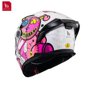 หมวกกันน็อค MTHELMETS รุ่น Unisex Spanish MT Racing สำหรับรถจักรยานยนต์ แบบเต็มใบ  วัสดุ ABS  พร้อมกระจกสองชั้นแบบเงา  ระบบปลดเร็ว  พร้อมสปอยเลอร์ขนาดใหญ่ - Product Image 4