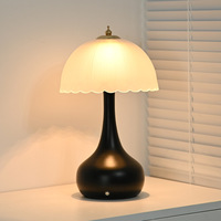 Lampe de chevet LED 220V en verre vintage, design moderne et luxueux, en forme de gourde, lumière d'ambiance blanc chaud pour chambre à coucher