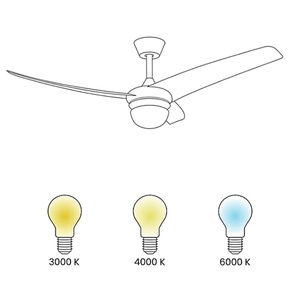 Hiện Đại 6-Tốc Độ LED Quạt Trần Với Điều Khiển Từ Xa 3 Màu Temps Và Hẹn Giờ Để Dễ Dàng Cài Đặt 5 Lưỡi Cho Nhà Phòng Khách Phòng Ngủ - Product Image 3