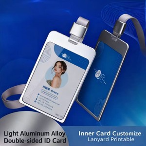 Estuche para Tarjetas de Identificación de Trabajo de Plástico de Doble Cara, Portátil y de Alta Calidad, con Impresión Digital para Visitas de Clientes y Verificación de Empleados - Product Image 5