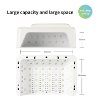 Lampe de polymérisation UV T8 Pro et Beyond pour la pose de gel sur les ongles avec coussin de main en cuir PU