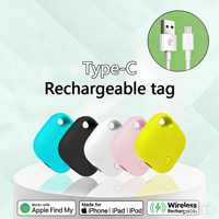 Les AirTags rechargeables compatibles avec la fonction « Localiser » d'Apple sont adaptés au dispositif intelligent anti-perte sans fil pour animaux de compagnie.