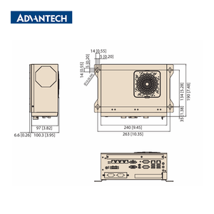 คอมพิวเตอร์อุตสาหกรรม Advantech AIIS-3411P/U ขนาดกะทัดรัด รองรับ 4 ช่อง GbE PoE และ 4 ช่อง USB 3.0 - Product Image 3