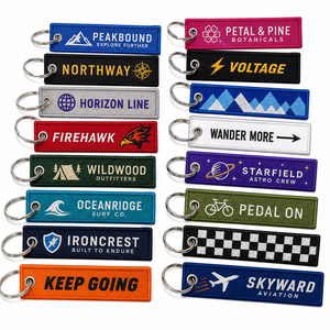 Llavero Tejido Rectangular con Logotipo Personalizado para Fanáticos de Equipos Deportivos, Colección de Regalos para Aficionados - Product Image 1
