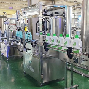 Hoàn toàn tự động xà phòng lỏng Máy làm dầu gội đầu máy dầu gội đầu làm đầy máy chất tẩy rửa thiết bị sản xuất - Product Image 2