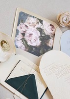Carte d'invitation de mariage personnalisée en papier coton effet miroir style européen, faite à la main, pour cérémonie moderne, destination, amour