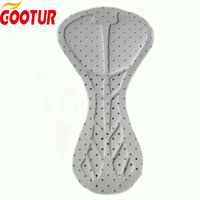Coussinets de chamois de cyclisme de triathlon avec logo personnalisé Coussinets de short de cyclisme à trous respirants Coussinets de cyclisme en mousse haute densité pour short