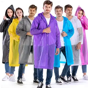 WOQI Herren Kapuze Wasserdichter Poncho Regenmantel Wieder verwendbare Regen mäntel für Outdoor-Aktivitäten Wandern Regen jacken