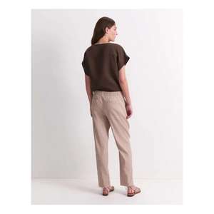 Work Friendly Casual Trousers For Women Built With Comfortable Waist Construction And Breathable <b>Fabric</b> For Consistent All Day - Product Image 2