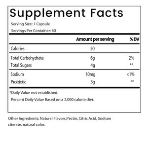 Gummies probiotiques personnalisées en vente chaude OEM/ODM pour adultes, non destinées aux adolescents ni aux enfants, compléments alimentaires à base de plantes - Product Image 2