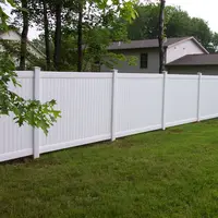 Cheap Fence Panels 6ft.Hx8ft.W Virgin PVC Private Fencing Screening White Vinyl Plastic Privacy Cheap Fence Panels
