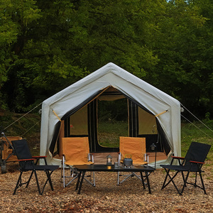 Tenda gonfiabile impermeabile completamente automatica per campeggio in Oxford attrezzatura per la notte nuova capanna all'aperto per il campeggio - Product Image 3