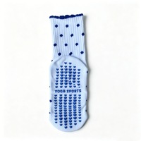 Chaussettes de yoga de haute qualité antidérapantes, chaussettes de pilates en coton épais de qualité supérieure, chaussettes de pilates avec grip