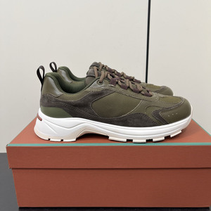 Chaussures décontractées haut de gamme pour hommes, vente en gros d'usine, style polyvalent et tendance avec design patchwork en cuir véritable - Product Image 5