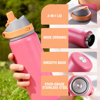 Vente en gros de gobelets isothermes en acier inoxydable à double paroi sans BPA de 20 oz et 30 oz, gobelet cadeau personnalisé anti-fuite pour l'école et le camping